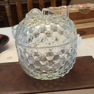 Vintage Glass dish with cover